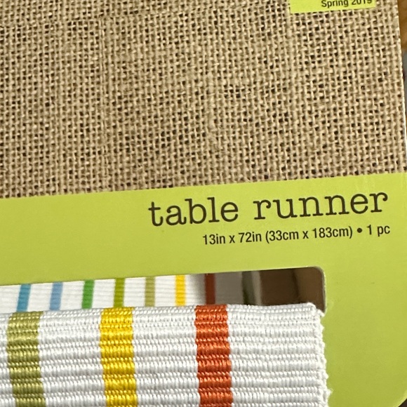 Colorful Striped Table Runner - Picture 2 of 2